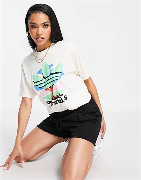 adidas originals asos tennis boyfriend trefoil tee|adidas Originals Graphics trefoil tree boyfriend fit t.